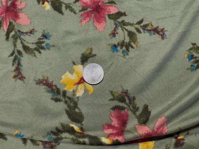 Classic Floral DBP Print #1075 Double Brushed Polyester Spandex Apparel Stretch Fabric 190 GSM 58"-60" Wide By The Yard
