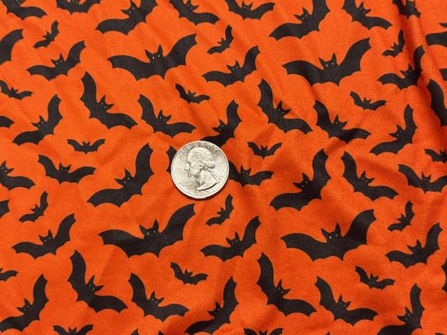 Bats DBP Print #2005 Double Brushed Polyester Spandex Apparel Stretch Fabric 190 GSM 58"-60" Wide By The Yard