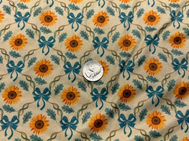 Sunflower DBP Print #2012 Double Brushed Polyester Spandex Apparel Stretch Fabric 190 GSM 58"-60" Wide By The Yard