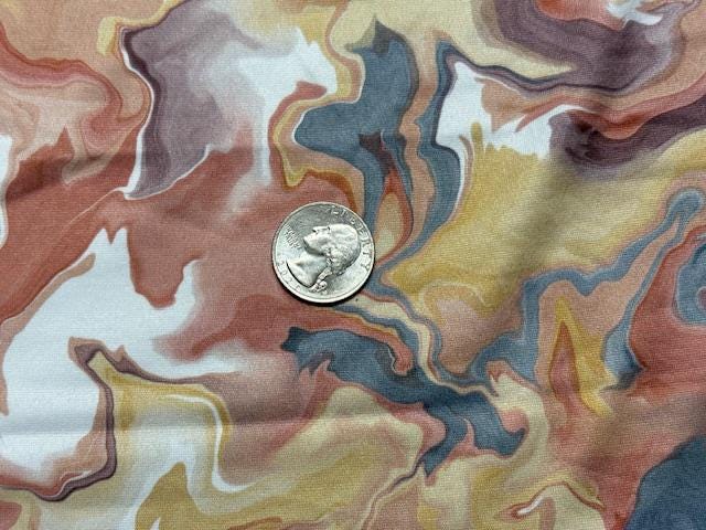 Marble DBP Print #2016 Double Brushed Polyester Spandex Apparel Stretch Fabric 190 GSM 58"-60" Wide By The Yard