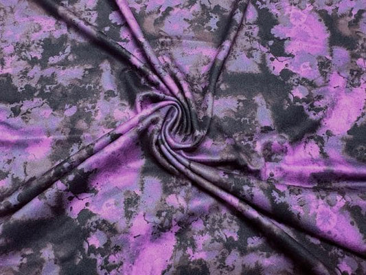 Brittany Frost Designs Tie-Dye DBP Print #2029 Double Brushed Polyester Spandex Apparel Stretch Fabric 190 GSM 58"-60" Wide By The Yard