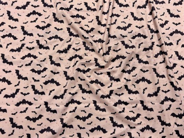 Bats DBP Print #1097 Double Brushed Polyester Spandex Apparel Stretch Fabric 190 GSM 58"-60" Wide By The Yard