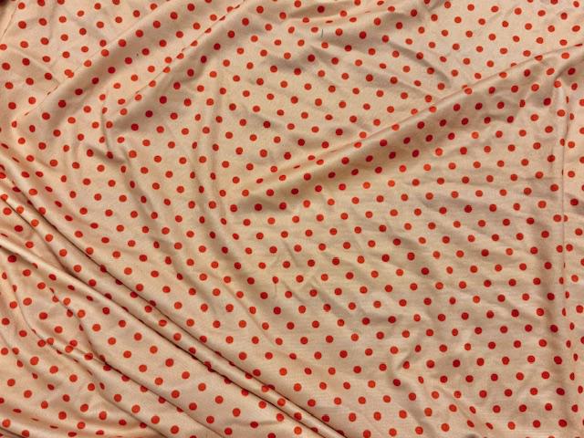 Polka Dot DBP Print #2010 Double Brushed Polyester Spandex Apparel Stretch Fabric 190 GSM 58"-60" Wide By The Yard