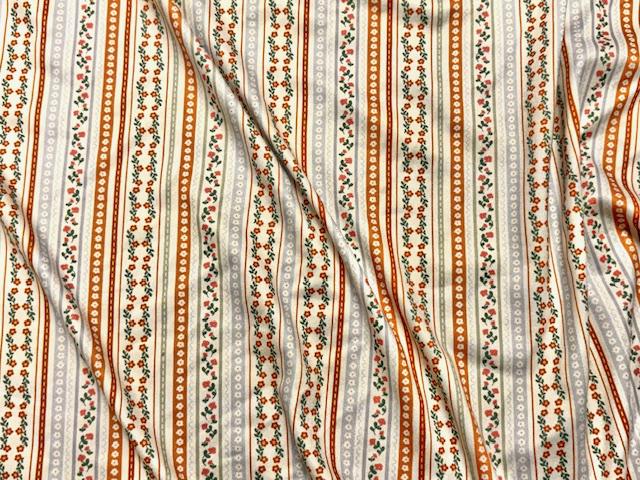 Fall Floral DBP Print #2011 Double Brushed Polyester Spandex Apparel Stretch Fabric 190 GSM 58"-60" Wide By The Yard