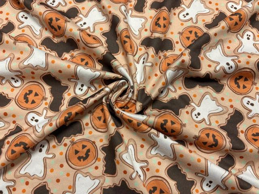 Brittany Frost Designs Cookies DBP Print #2034 Double Brushed Polyester Spandex Apparel Stretch Fabric 190 GSM 58"-60" Wide By The Yard