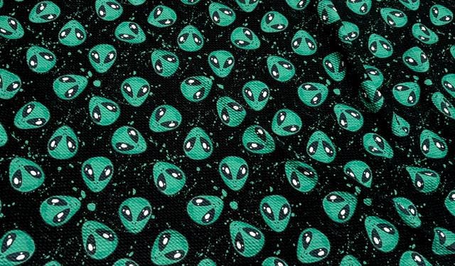 Alien Bullet Print #1082 Ribbed Scuba Techno Double Knit 2-Way Stretch Poly Spandex Apparel Craft Fabric 58"-60" Wide BTY