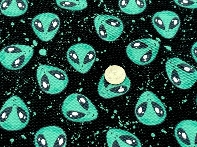 Alien Bullet Print #1082 Ribbed Scuba Techno Double Knit 2-Way Stretch Poly Spandex Apparel Craft Fabric 58"-60" Wide BTY