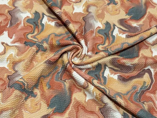 Marble Bullet Print #2016 Ribbed Scuba Techno Double Knit 2-Way Stretch Poly Spandex Apparel Craft Fabric 58"-60" Wide BTY