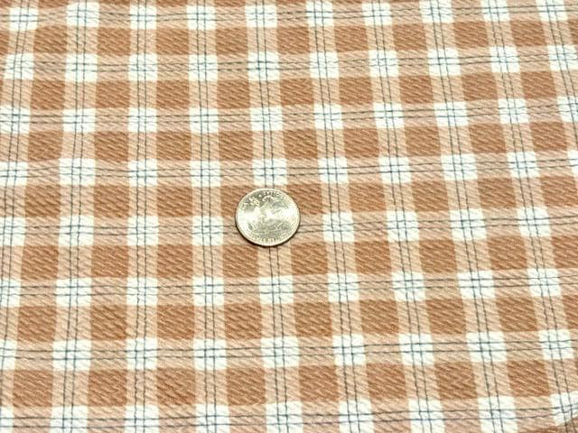 Plaid Bullet Print #2018 Ribbed Scuba Techno Double Knit 2-Way Stretch Poly Spandex Apparel Craft Fabric 58"-60" Wide BTY