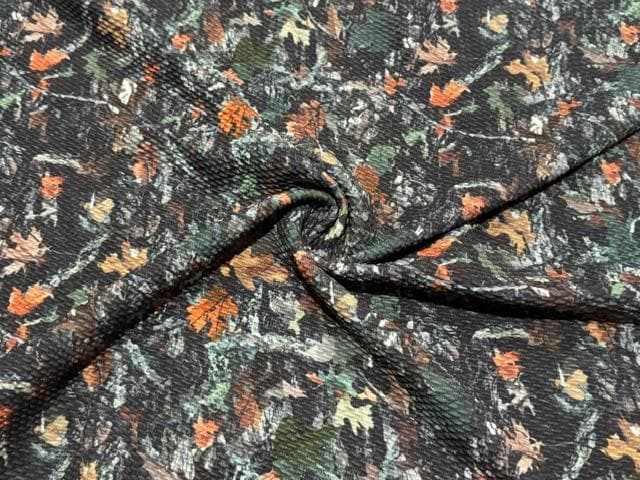 Camouflage Bullet Print #2019 Ribbed Scuba Techno Double Knit 2-Way Stretch Poly Spandex Apparel Craft Fabric 58"-60" Wide BTY