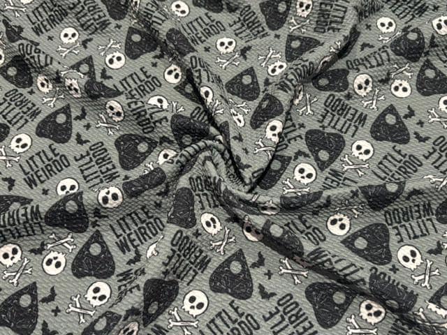 Brittany Frost Designs Little Weirdo Bullet Print #2030 Ribbed Scuba Double Knit Stretch Poly Spandex Apparel Craft Fabric 58"-60" Wide BTY