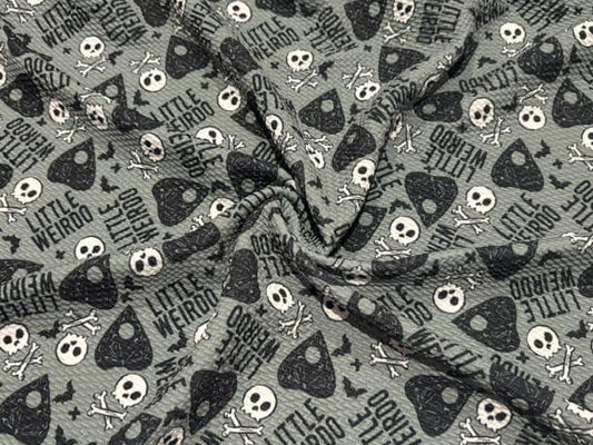 Brittany Frost Designs Little Weirdo Bullet Print #2030 Ribbed Scuba Double Knit Stretch Poly Spandex Apparel Craft Fabric 58"-60" Wide BTY