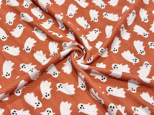 Ghosts Bullet Print #1098 Ribbed Scuba Techno Double Knit 2-Way Stretch Poly Spandex Apparel Craft Fabric 58"-60" Wide BTY