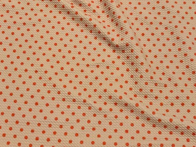 Polka Dot Bullet Print #2010 Ribbed Scuba Techno Double Knit 2-Way Stretch Poly Spandex Apparel Craft Fabric 58"-60" Wide BTY
