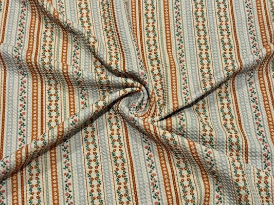 Floral Bullet Print #2011 Ribbed Scuba Techno Double Knit 2-Way Stretch Poly Spandex Apparel Craft Fabric 58"-60" Wide BTY