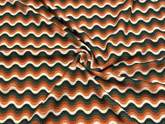 Geometric Bullet Print #2017 Ribbed Scuba Techno Double Knit 2-Way Stretch Poly Spandex Apparel Craft Fabric 58"-60" Wide BTY