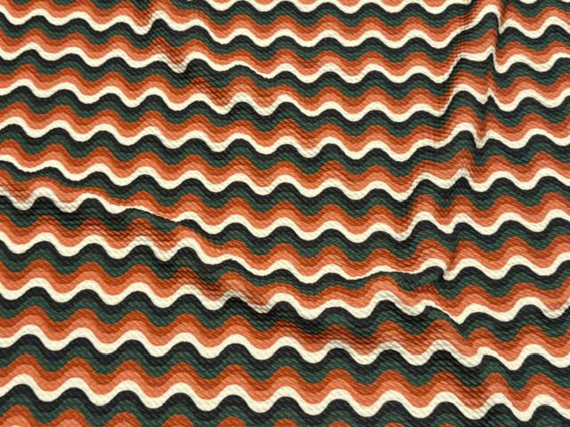 Geometric Bullet Print #2017 Ribbed Scuba Techno Double Knit 2-Way Stretch Poly Spandex Apparel Craft Fabric 58"-60" Wide BTY