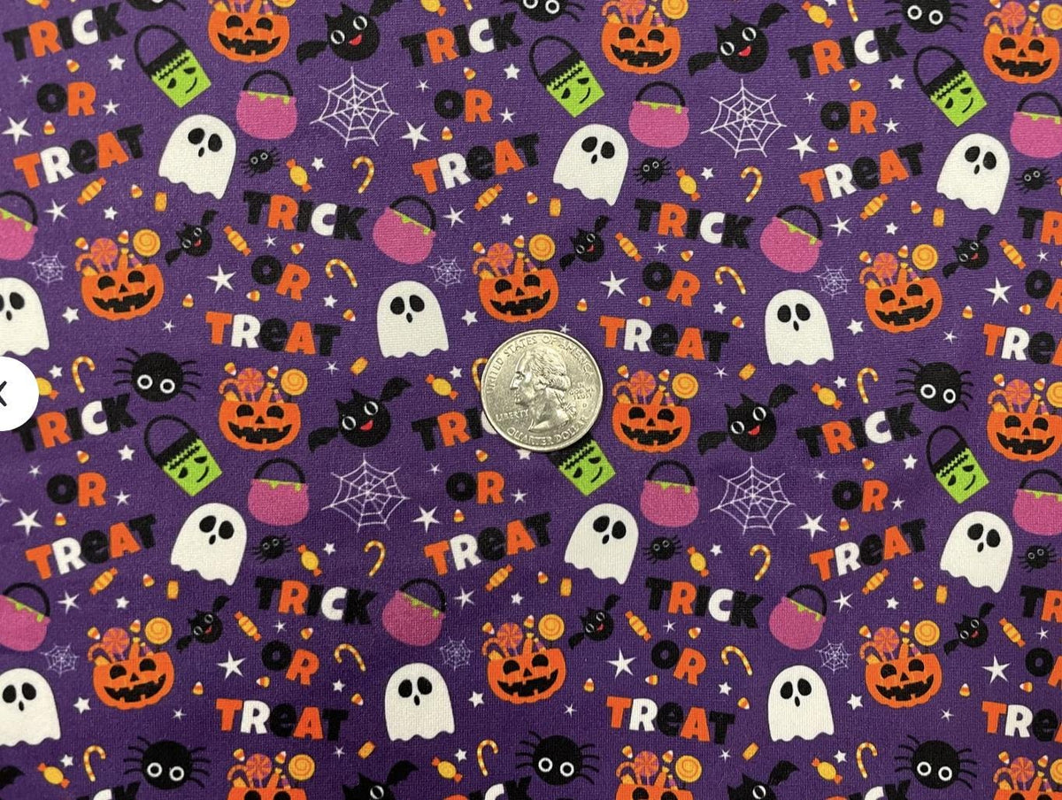Swimwear Fabric Halloween Activewear Print #326 Polyester Spandex Stretch By The Yard