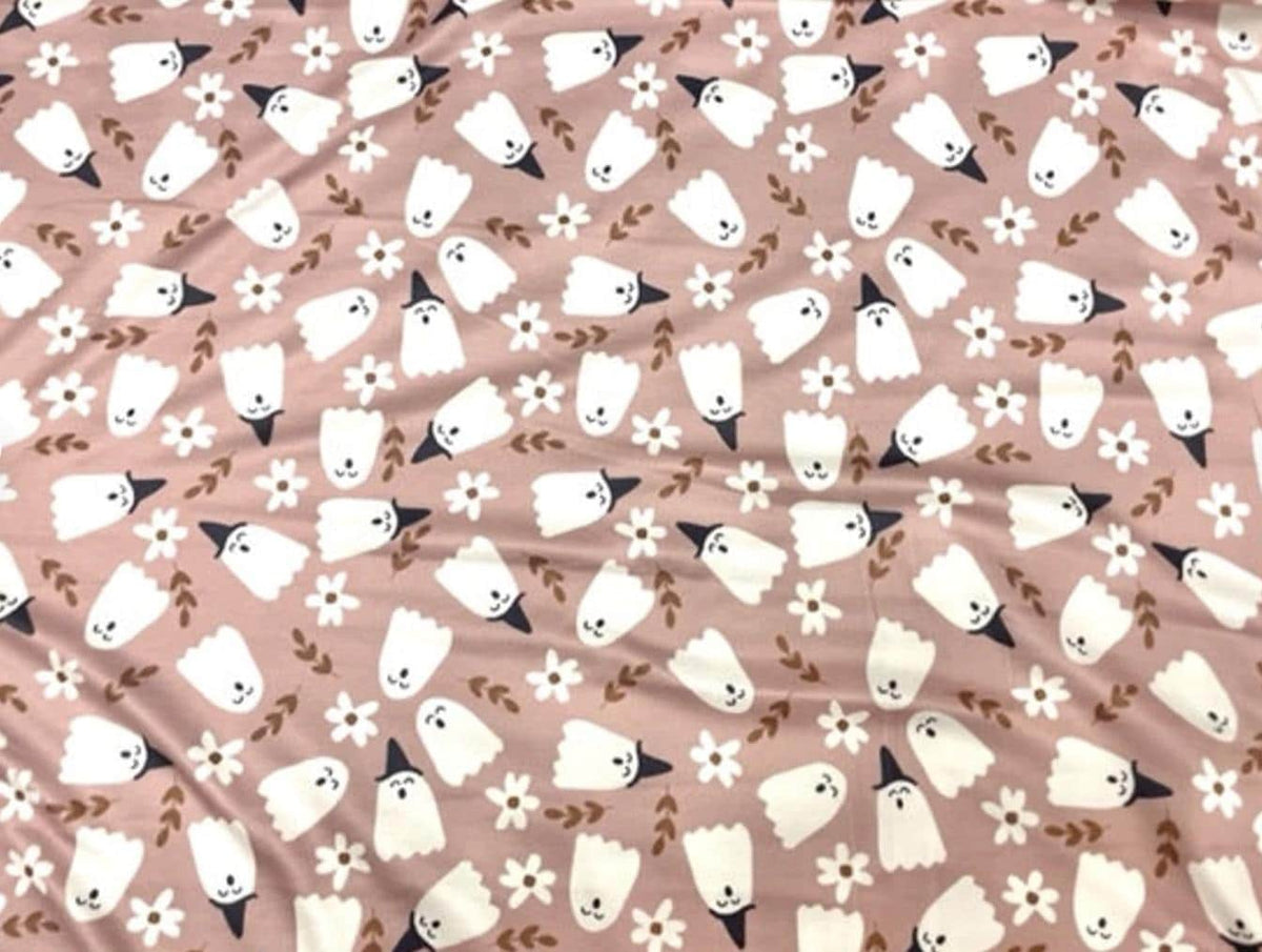 Swimwear Fabric Ghosts Activewear Print #859 Polyester Spandex Stretch By The Yard