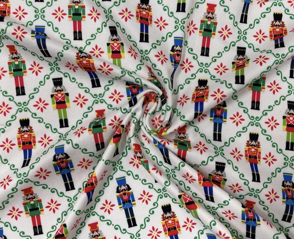 Swimwear Fabric Nutcracker Activewear Print #270 Polyester Spandex Stretch By The Yard