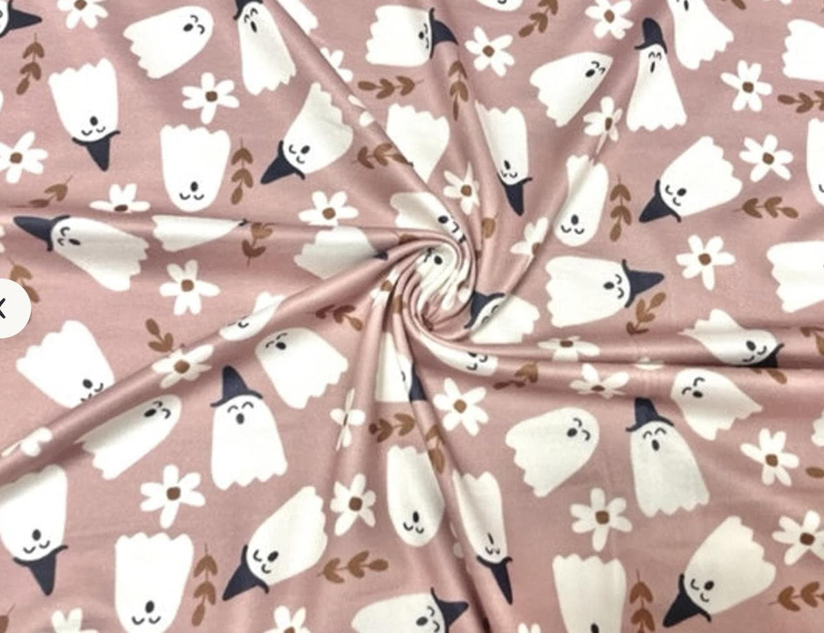 Swimwear Fabric Ghosts Activewear Print #859 Polyester Spandex Stretch By The Yard