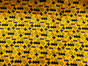 Bat man Superhero DBP Print #335 Double Brushed Polyester Spandex Apparel Stretch Fabric 190 GSM 58"-60" Wide By The Yard