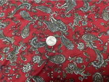 Load image into Gallery viewer, Paisley Western Floral DBP Print #761 Double Brushed Polyester Spandex Apparel Stretch Fabric 190 GSM 58&quot;-60&quot; Wide By The Yard