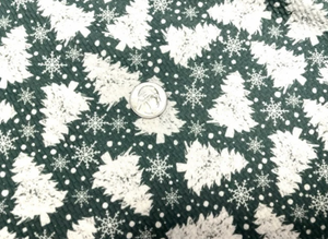 Brittany Frost Designs Xmas Trees Bullet Print #810 Ribbed Scuba Double Knit Stretch Poly Spandex Apparel Craft Fabric 58"-60" Wide BTY