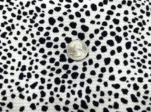 Load image into Gallery viewer, Dalmatian Spot Bullet Print #557 Ribbed Scuba Techno Double Knit 2-Way Stretch Poly Spandex Apparel Craft Fabric 58&quot;-60&quot; Wide BTY