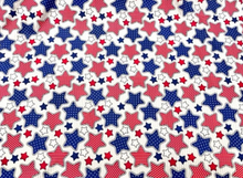 Load image into Gallery viewer, Stars and Stripes Fourth of July 4x2 Rib Knit Print #185 Polyester Spandex Stretch 190GSM Apparel Fabric 58&quot;-60&quot; Wide By The Yard