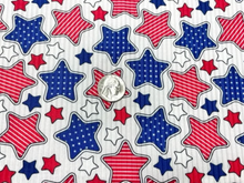 Load image into Gallery viewer, Stars and Stripes Fourth of July 4x2 Rib Knit Print #185 Polyester Spandex Stretch 190GSM Apparel Fabric 58&quot;-60&quot; Wide By The Yard