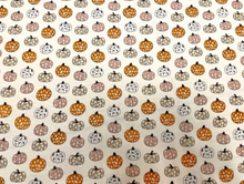 Load image into Gallery viewer, Pumpkin Floral Ghost Cotton Spandex Print #34 230GSM Jersey Knit Stretch Exercise Apparel Fabric Photography 58&quot;-60&quot; Wide By The Yard