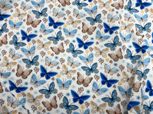 Load image into Gallery viewer, Butterfly Bullet Print #559 Ribbed Scuba Techno Double Knit 2-Way Stretch Poly Spandex Apparel Craft Fabric 58&quot;-60&quot; Wide BTY