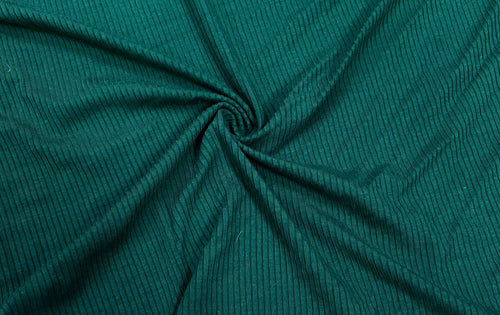Emerald DBP 4X2 Rib Knit #28 Double Brushed Polyester Spandex Stretch 190GSM Apparel Fabric 58