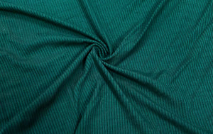 Emerald DBP 4X2 Rib Knit #28 Double Brushed Polyester Spandex Stretch 190GSM Apparel Fabric 58"-60" Wide By The Yard