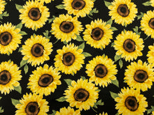 Load image into Gallery viewer, Sunflower DBP Print #341 Double Brushed Polyester Spandex Apparel Stretch Fabric 190 GSM 58&quot;-60&quot; Wide By The Yard