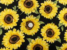 Load image into Gallery viewer, Sunflower DBP Print #341 Double Brushed Polyester Spandex Apparel Stretch Fabric 190 GSM 58&quot;-60&quot; Wide By The Yard