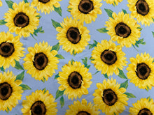 Load image into Gallery viewer, Sunflower DBP Print #343 Double Brushed Polyester Spandex Apparel Stretch Fabric 190 GSM 58&quot;-60&quot; Wide By The Yard