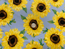 Load image into Gallery viewer, Sunflower DBP Print #343 Double Brushed Polyester Spandex Apparel Stretch Fabric 190 GSM 58&quot;-60&quot; Wide By The Yard