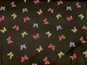 Butterfly DBP Print #347 Double Brushed Polyester Spandex Apparel Stretch Fabric 190 GSM 58"-60" Wide By The Yard