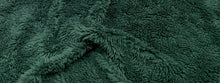 Load image into Gallery viewer, Forest Green Sherpa Faux Fur #23 100% Polyester Medium Pile Super Soft Stretch Fabric Very Soft 58&quot;-60&quot; Wide By The Yard