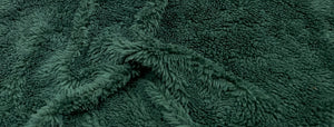 Forest Green Sherpa Faux Fur #23 100% Polyester Medium Pile Super Soft Stretch Fabric Very Soft 58"-60" Wide By The Yard