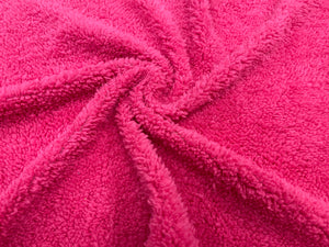 Bubblegum Sherpa Faux Fur #25 100% Polyester Medium Pile Super Soft Stretch Fabric Very Soft 58"-60" Wide By The Yard