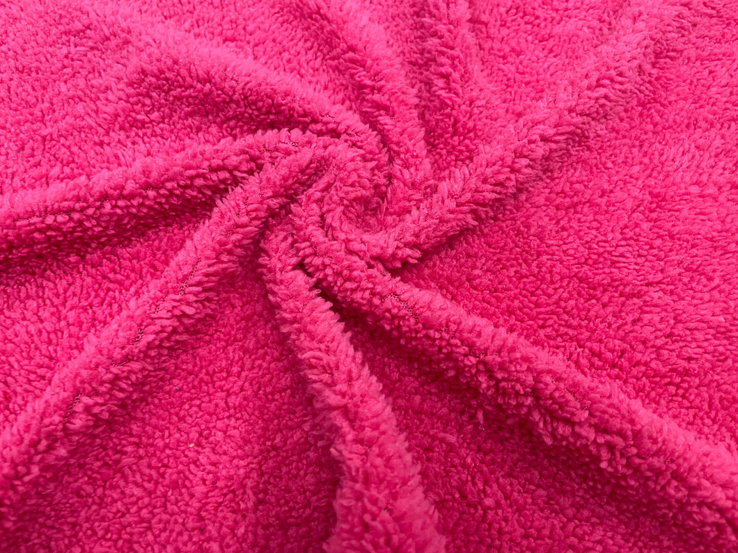 Bubblegum Sherpa Faux Fur #25 100% Polyester Medium Pile Super Soft Stretch Fabric Very Soft 58