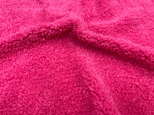 Bubblegum Sherpa Faux Fur #25 100% Polyester Medium Pile Super Soft Stretch Fabric Very Soft 58"-60" Wide By The Yard
