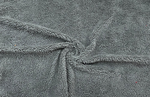 Charcoal Sherpa Faux Fur #26 100% Polyester Medium Pile Super Soft Stretch Fabric Very Soft 58