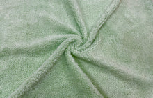 Load image into Gallery viewer, Mint Green Sherpa Faux Fur #27 100% Polyester Medium Pile Super Soft Stretch Fabric Very Soft 58&quot;-60&quot; Wide By The Yard