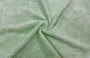 Mint Green Sherpa Faux Fur #27 100% Polyester Medium Pile Super Soft Stretch Fabric Very Soft 58"-60" Wide By The Yard