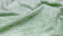 Load image into Gallery viewer, Mint Green Sherpa Faux Fur #27 100% Polyester Medium Pile Super Soft Stretch Fabric Very Soft 58&quot;-60&quot; Wide By The Yard