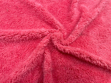 Load image into Gallery viewer, Rose Pink Sherpa Faux Fur #28 100% Polyester Medium Pile Super Soft Stretch Fabric Very Soft 58&quot;-60&quot; Wide By The Yard